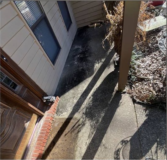 Before pressure washing